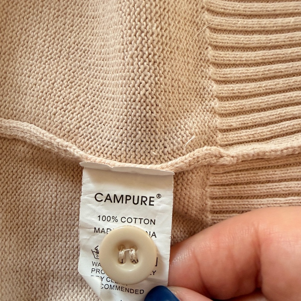 Campure NWOT V-Neck Button-Up Cardigan w/ Front Pockets - Picture 6 of 6